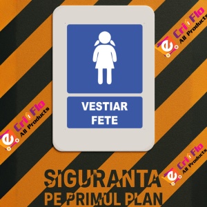 Indicator Indicator vestiar fete, Sticker autocolant - Img 3