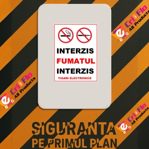 Indicator Interzis fumatul interzis tigarile electronice, Sticker autocolant - Img 2