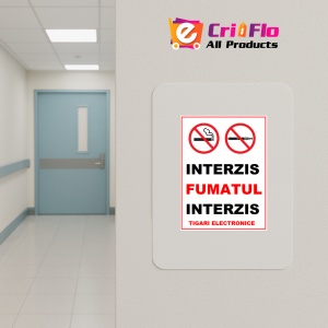 Indicator Interzis fumatul interzis tigarile electronice, Sticker autocolant - Img 4