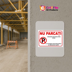 Indicator Interzis parcare intre orele, Sticker autocolant - Img 5