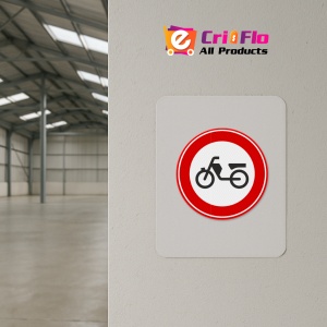 Indicator Interzis pentru mopede, Sticker autocolant - Img 3