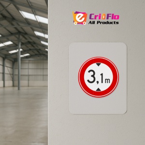 Indicator Interzis pentru vehicule inalte, Sticker autocolant - Img 3