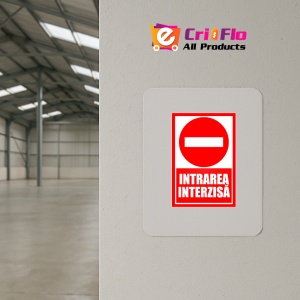Indicator Intrarea interzisa, Sticker autocolant - Img 3
