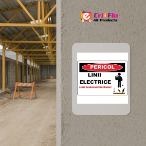 Indicator Linii electrice sunt ingropate in pamant, Sticker autocolant - Img 5