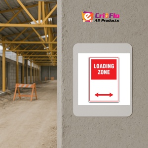 Indicator LOADING ZONE SIGN, Sticker autocolant - Img 5