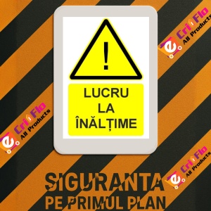 Indicator Lucru la inaltime indicator de avertizare, Sticker autocolant - Img 3