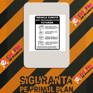 Indicator Mainile curate sunt responsabilitatea tuturor, Sticker autocolant - Img 2