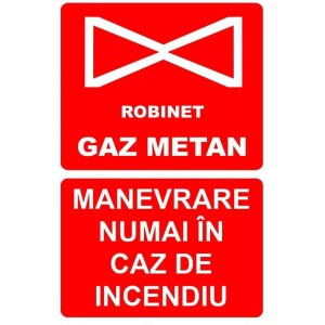 Indicator Manevrare numai in caz de incendiu PSI autoadeziv sticker autocolantSticker autocolant - Img 1