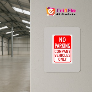 Indicator No parking company vehicles only signs, Sticker autocolant - Img 3