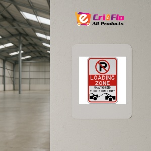 Indicator No Parking Loading Zone Sign, Sticker autocolant - Img 3