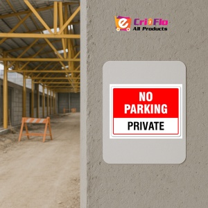Indicator No parking private, Sticker autocolant - Img 5