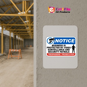 Indicator Notice Business Is Protected By Video Surveillance Sign, Sticker autocolant - Img 5