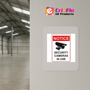 Indicator Notice security cameras in use, Sticker autocolant - Img 3