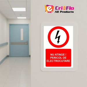 Indicator Nu atinge pericol de electrocutare indicator de interzicere, Sticker autocolant - Img 5