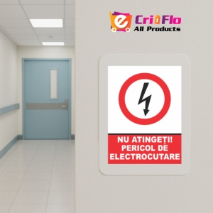 Indicator Nu atingeti pericol de electrocutare, Sticker autocolant - Img 5