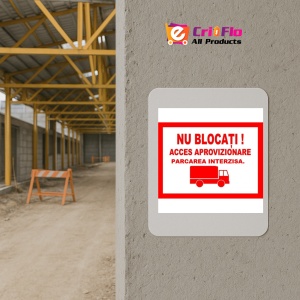 Indicator Nu blocati acces aprovizionare parcare interzisa, Sticker autocolant - Img 5