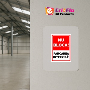 Indicator Nu blocati parcare interzisa, Sticker autocolant - Img 3
