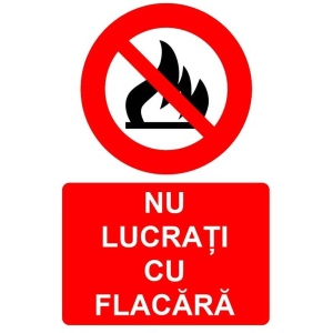 Indicator Nu lucrati cu flacara indicator PSI autoadeziv sticker autocolantSticker autocolant
