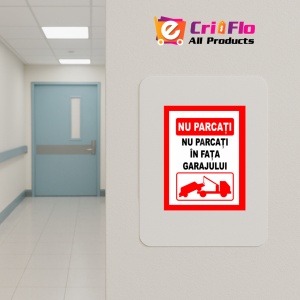 Indicator Nu parcati in fata garajului v1, Sticker autocolant - Img 4