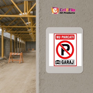 Indicator Nu parcati in fata garajului v2, Sticker autocolant - Img 5