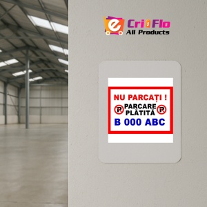 Indicator Nu parcati parcare platita personalizata, Sticker autocolant - Img 3