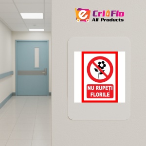 Indicator Nu rupeti florile, Sticker autocolant - Img 4
