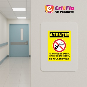 Indicator Nu trageti de cablul in timp ce stecherul se afla in priza, Sticker autocolant - Img 4