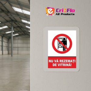 Indicator Nu va rezemati de vitrina, Sticker autocolant - Img 4