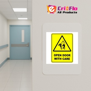 Indicator Open Door With Care Sign, Sticker autocolant - Img 4