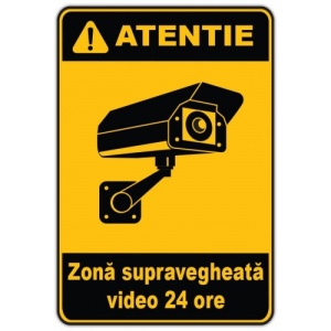 Indicator Panou video, Sticker autocolant