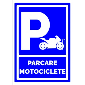 Indicator Parcare motociclete, Sticker autocolant