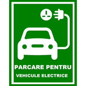 Indicator Parcare pentru vehicule electrice, Sticker autocolant