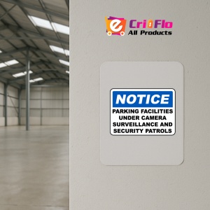 Indicator Parking Facilities Surveillance Sign, Sticker autocolant - Img 3