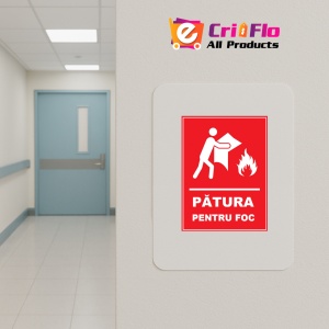 Indicator Patura pentru foc, Sticker autocolant - Img 4