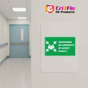 Indicator Pentru adunarea de urgenta in acest punct, Sticker autocolant - Img 4