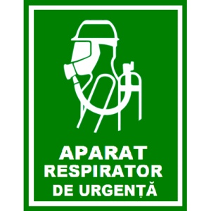 Indicator Pentru aparat respirator de urgenta, Sticker autocolant