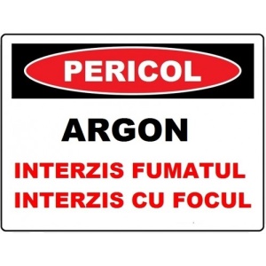 Indicator Pentru argon, Sticker autocolant