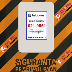 Indicator Pentru autoritatea nationala pentru protectia consumatorilor, Sticker autocolant - Img 2