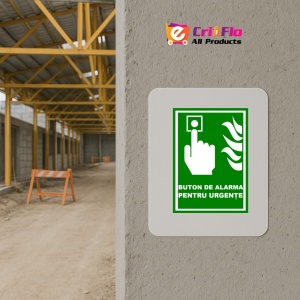 Indicator Pentru buton de alarma pentru urgente, Sticker autocolant - Img 5