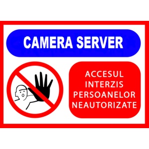 Indicator Pentru camera server, Sticker autocolant