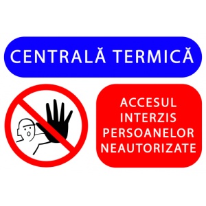 Indicator Pentru centrala termica, Sticker autocolant
