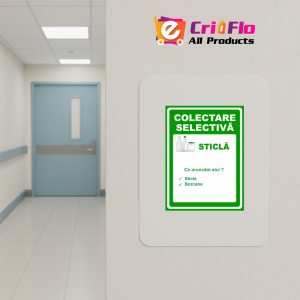 Indicator Pentru colectare sticla, Sticker autocolant - Img 4