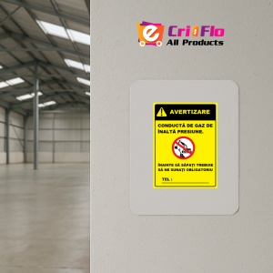 Indicator Pentru conducta de gaz de inalta presiune, Sticker autocolant - Img 3