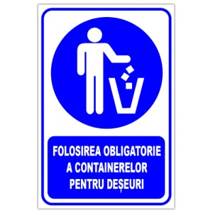 Indicator Pentru containerele de curatenie, Sticker autocolant