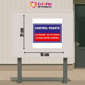 Indicator Pentru control poarta, Sticker autocolant - Img 2