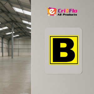 Indicator Pentru depozit litera B randul B si poarta B, Sticker autocolant - Img 3