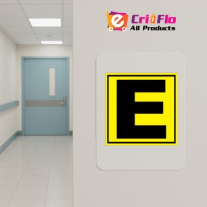 Indicator Pentru depozit litera E randul E si poarta E, Sticker autocolant - Img 4