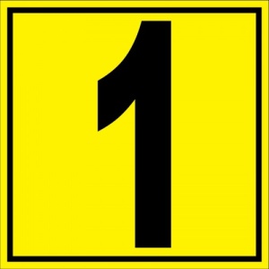 Indicator Pentru depozit numarul 1 randul 1 poarta 1, Sticker autocolant