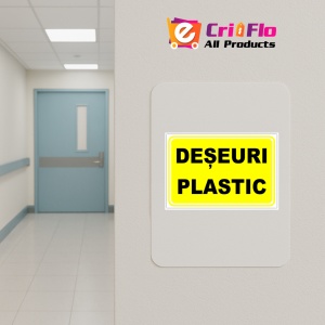 Indicator Pentru deseuri plastic, Sticker autocolant - Img 4