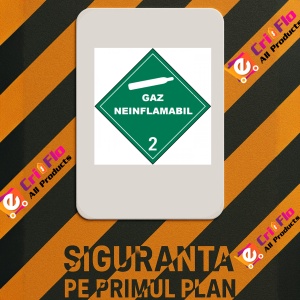Indicator Pentru gaz care nu e inflamabil clasa 2 adr, Sticker autocolant - Img 2